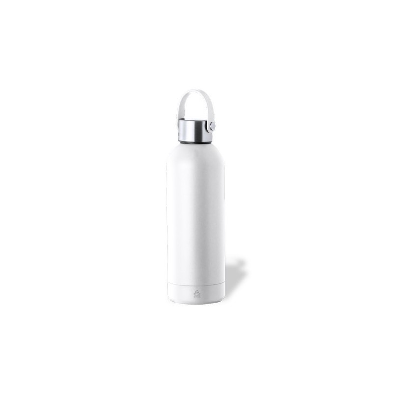 Bidon Éco-responsable Isotherme Thermique Breidy Couleurs : bleu marine Matières : acier inoxydable recyclé personnalisation sur