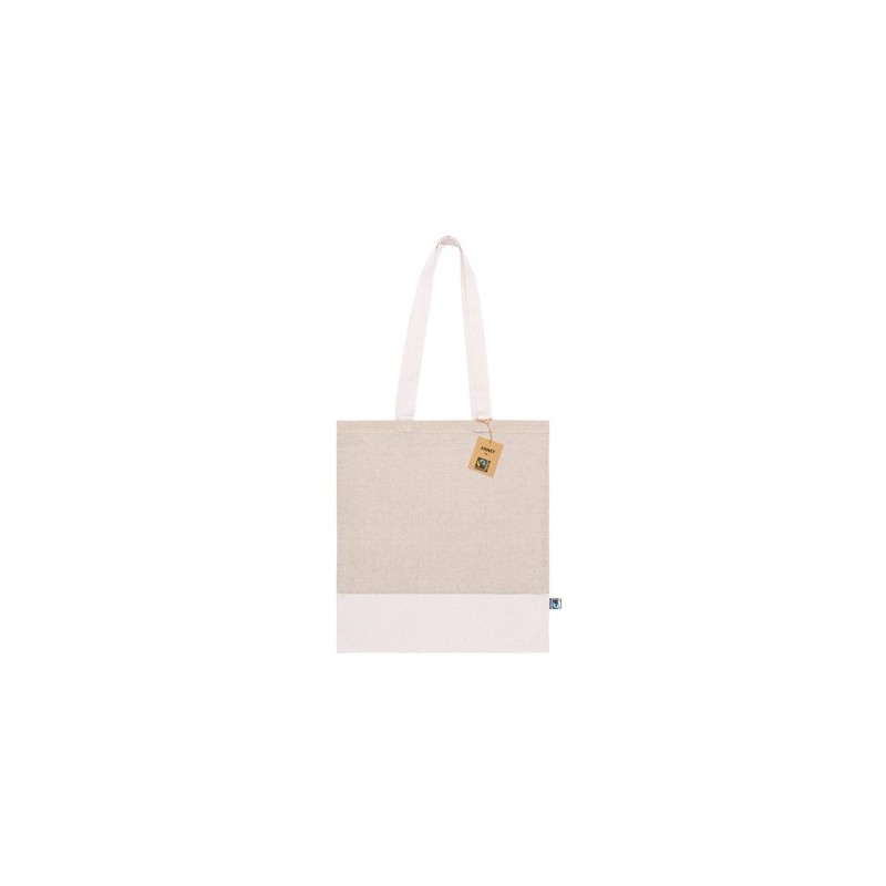 Sac de Shopping Éthique Personnalisé en Coton Pas Cher - Annet Fairtrade Matières : coton Couleurs : naturel