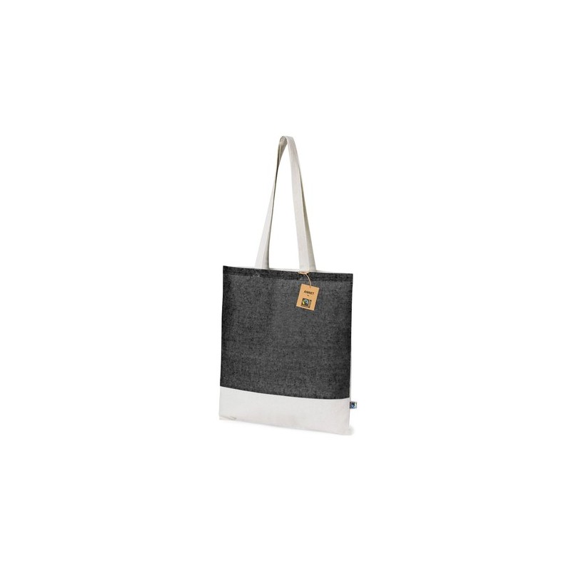 Sac de Shopping Éthique Personnalisé en Coton Pas Cher - Annet Fairtrade Matières : coton Couleurs : naturel cadeau collaborateu