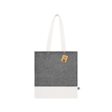 Sac de Shopping Éthique Personnalisé en Coton Pas Cher - Annet Fairtrade Matières : coton Couleurs : naturel objet publicitaire 