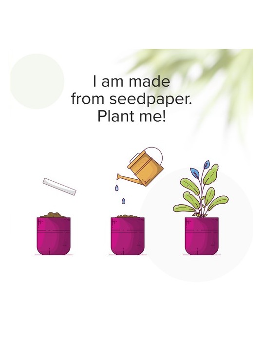 Seed Paper Bookmark marque page