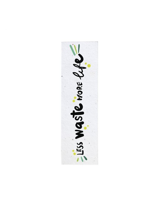 Seed Paper Bookmark marque page