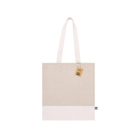 Sac de Shopping Éthique Personnalisé en Coton Pas Cher - Annet Fairtrade Matières : coton Couleurs : noir marquage couleur éclat