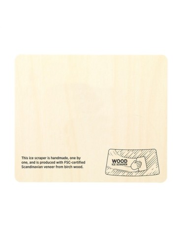 Custom Wood Ice Scraper 2