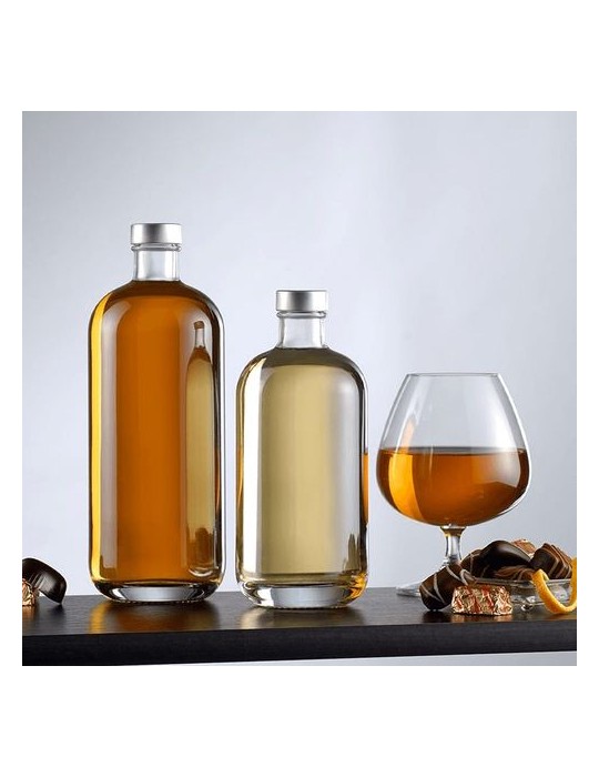 Bouteille en verre lourde