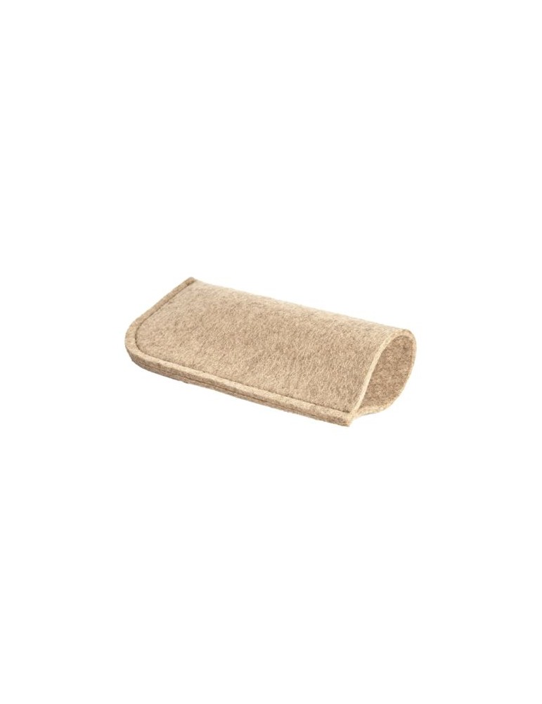 Pochette à lunettes en feutrine Matières : PET recyclé Couleurs : gris chiné cadeau entreprise pas cher