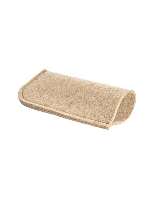 Pochette à lunettes en feutrine Matières : PET recyclé Couleurs : gris chiné cadeau entreprise pas cher