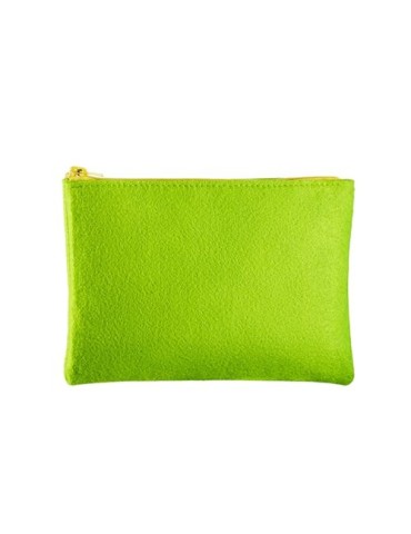 Trousse de voyage en feutrine Matières : PET recyclé Couleurs : gris chiné 2