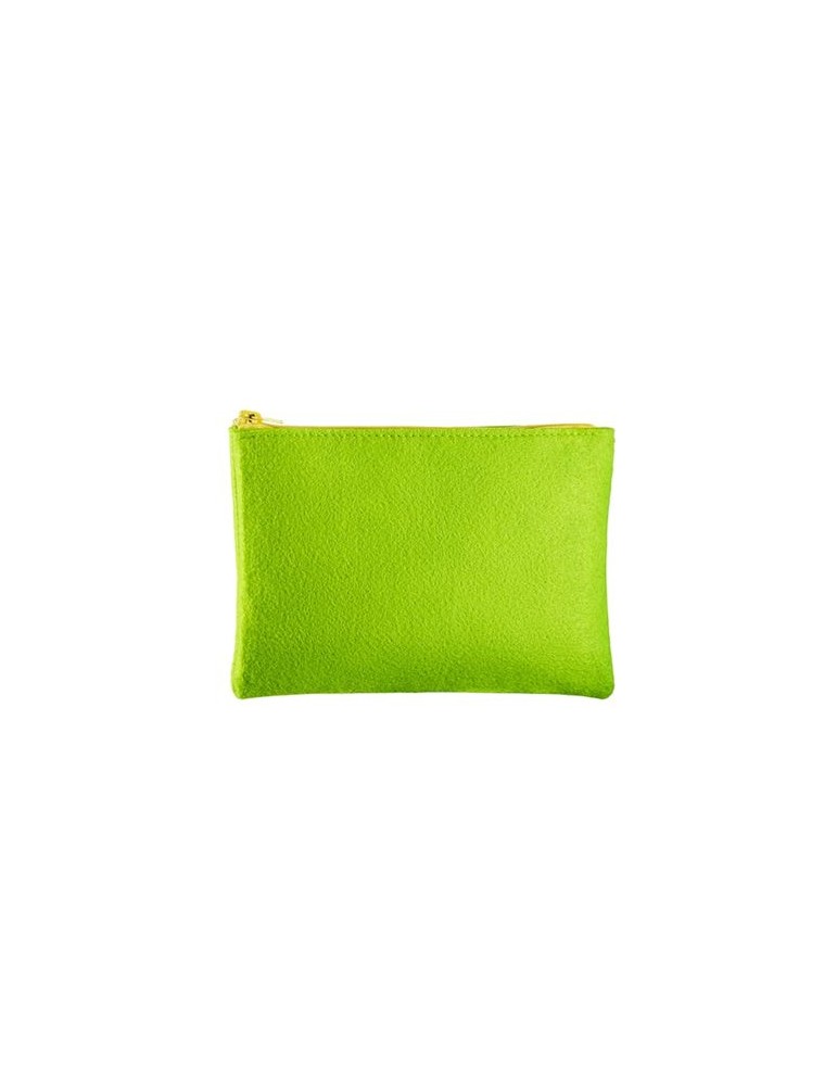 Trousse de voyage en feutrine Matières : PET recyclé Couleurs : gris chiné personnalisable avec votre logo