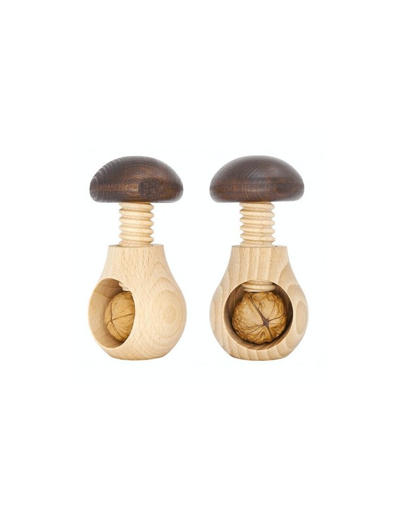 Casse-noix champignon Matières : bois Couleurs : naturel personnalisable avec votre logo