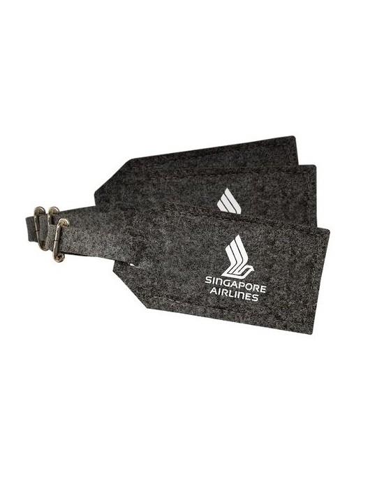 Porte-étiquette à bagage feutrine