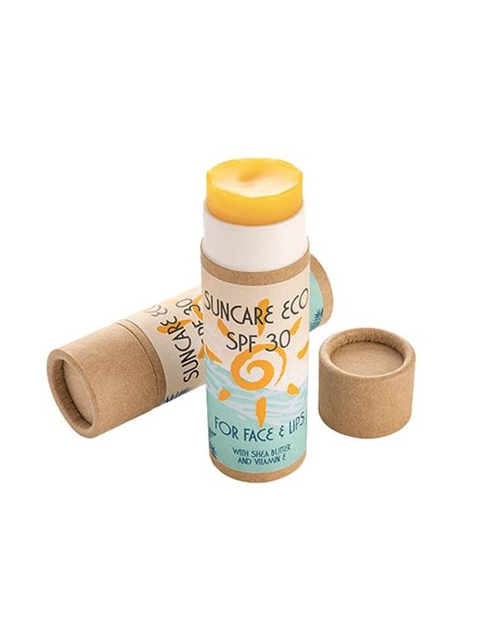 Stick solaire en carton - Crème solaire solide