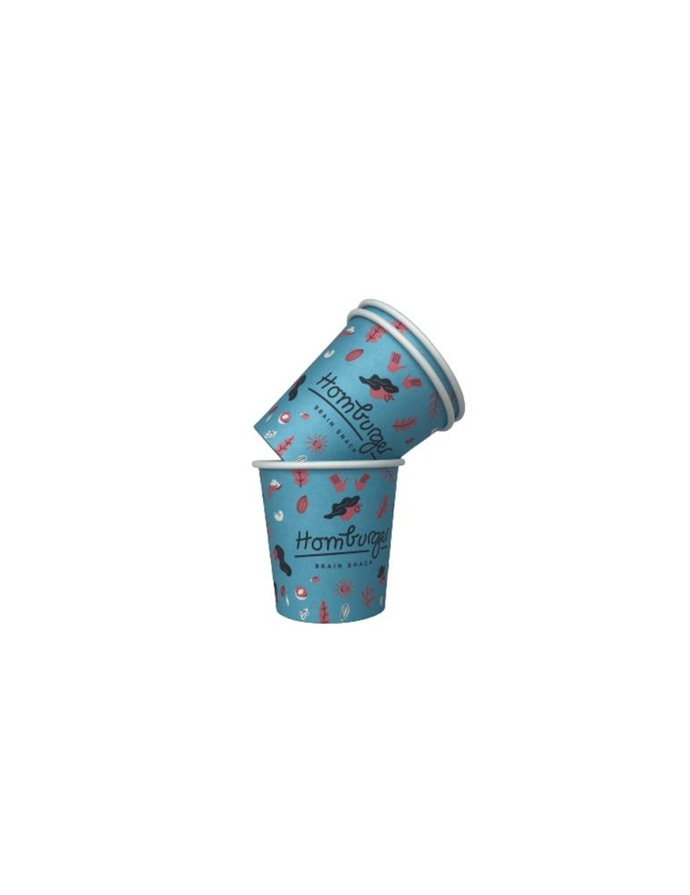 Gobelet café 10cl en carton Matières : carton Couleurs : blanc personnalisable avec votre logo