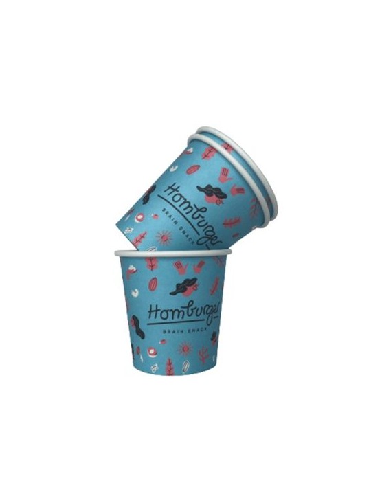 Gobelet café 10cl en carton Matières : carton Couleurs : blanc personnalisable avec votre logo