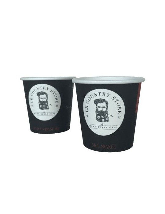 Gobelet café 10cl en carton Matières : carton Couleurs : blanc cadeau entreprise pas cher