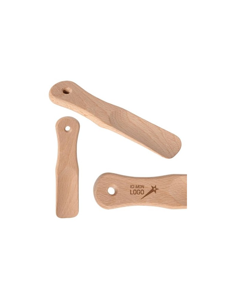Petit chausse-pied en bois Matières : bois Couleurs : naturel cadeau entreprise pas cher