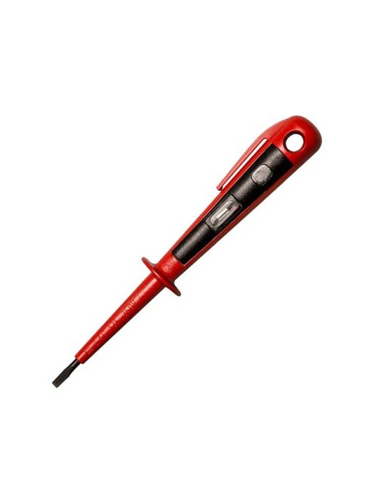 Tournevis testeur de tension Matières : plastique Couleurs : noir accessoire événementiel unique