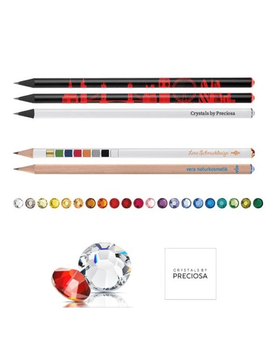 Crayon à papier cristal Matières : bois Couleurs : noir goodies entreprise design