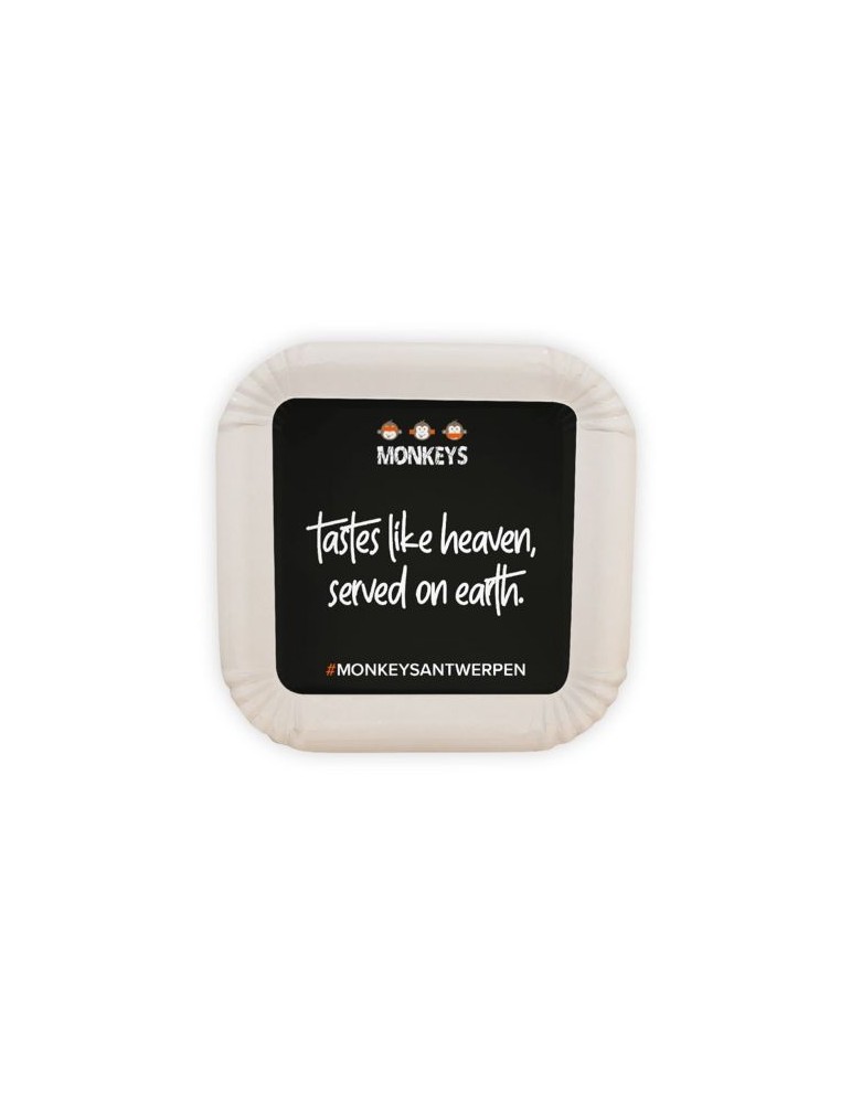 Assiette en carton carrée Matières : carton Couleurs : blanc goodies publicitaire événementiel