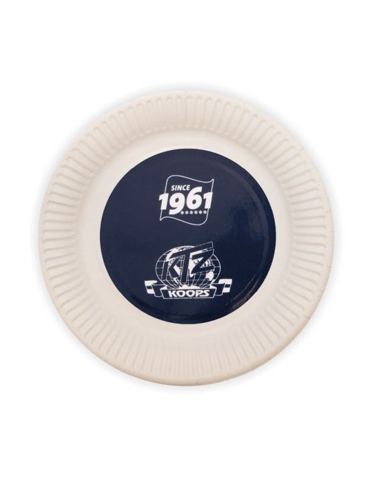 Grande assiette en carton Matières : carton Couleurs : blanc goodies publicitaire événementiel