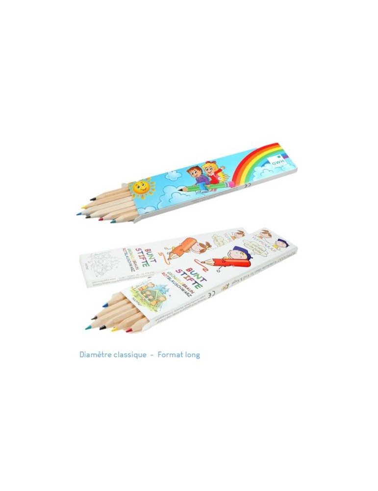 Set de 6 crayons de couleur EU