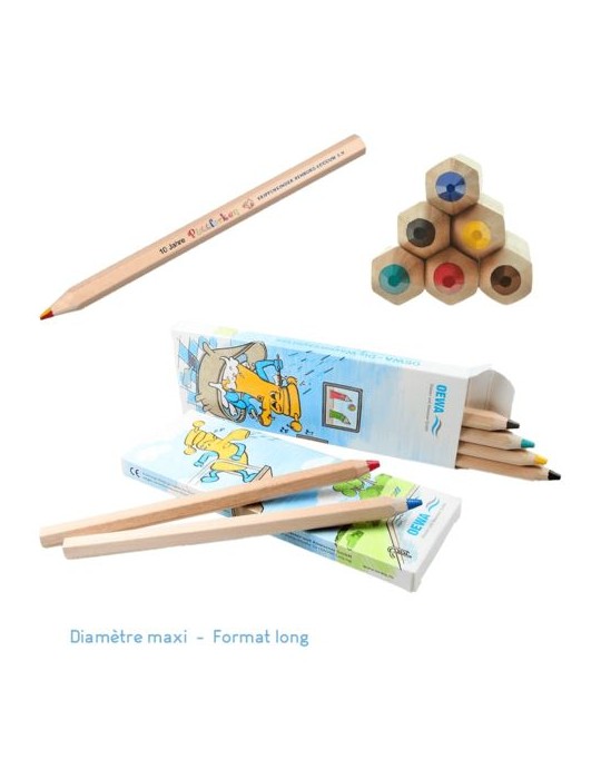 Set de 6 crayons de couleur EU