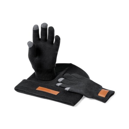 Set Prasan : Gants et Bonnet Tactile Uniques Personnalisables marquage laser ultra précis