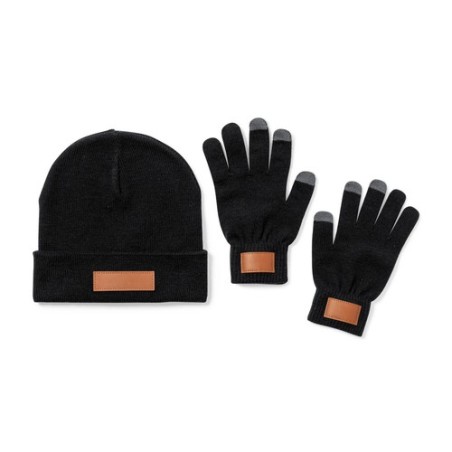 Set Prasan : Gants et Bonnet Tactile Uniques Personnalisables personnalisable avec votre logo