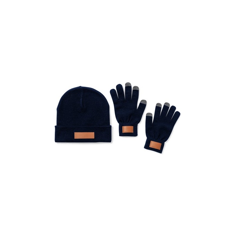 Set Prasan : Gants et Bonnet Tactile Uniques Personnalisables goodies entreprise design