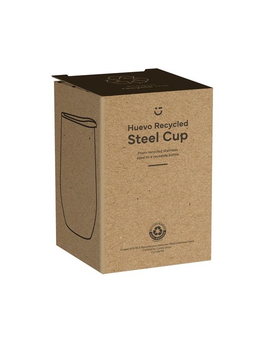 Huevo RCS Recycled Steel Cup 350 ml thermos