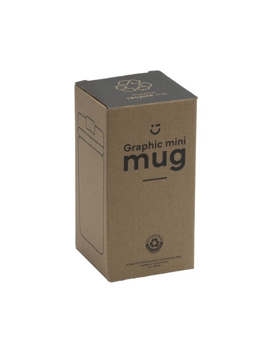 Graphic Mini Mug RCS Recycled Steel 250 ml gobelet iso