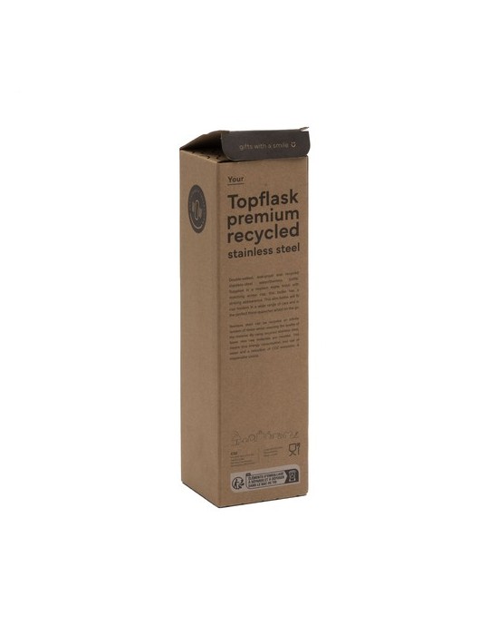Topflask Premium RCS Recycled Steel 500 ml bouteille