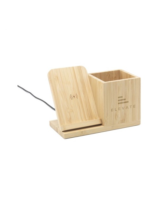 Bamboo Boss 15W support de charge/porte-stylo