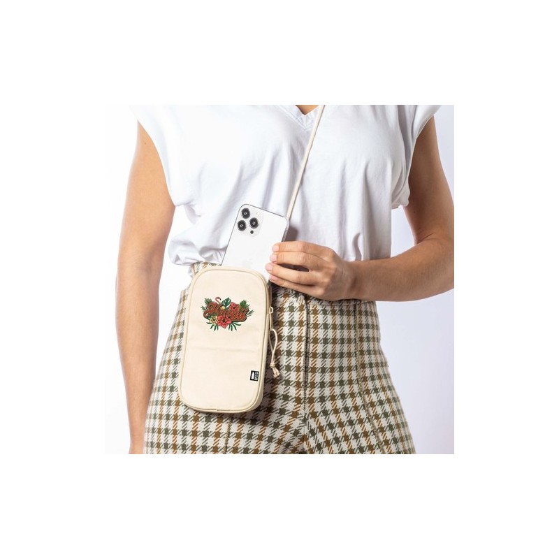 Pochette Tour de Cou Éco-responsable Personnalisée - Fourre-Tout Landry pas cher Couleurs : bleu marine Matières : polyester rec