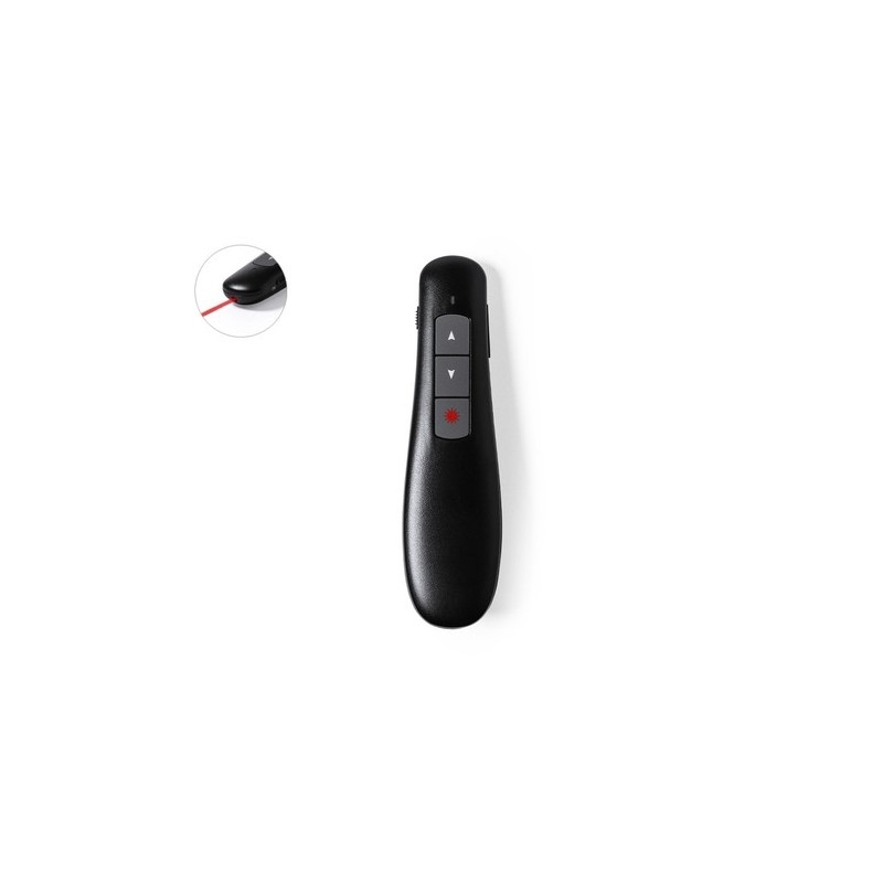Pointeur Laser Ergonomique Pratique - Présentateur Decolf Couleurs : noir personnalisable avec votre logo