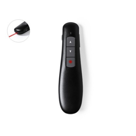 Pointeur Laser Ergonomique Pratique - Présentateur Decolf Couleurs : noir personnalisable avec votre logo