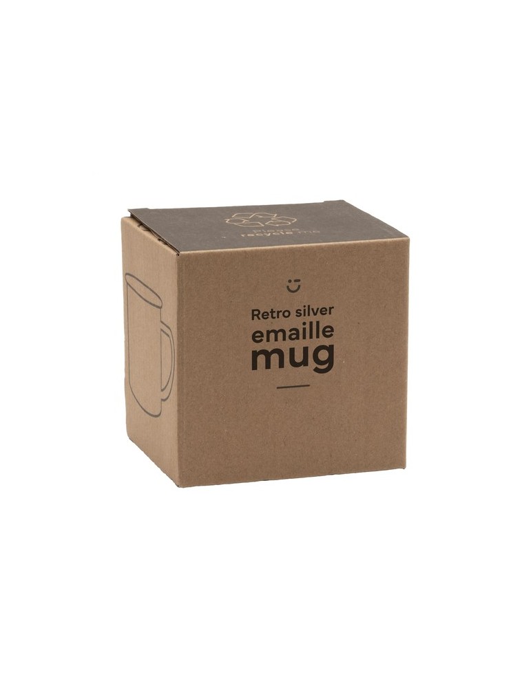 Retro Silver Mug en Émail 350 ml