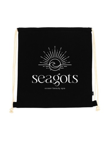 PromoColour GRS Recycled Cotton Backpack (150 g/m²) 2