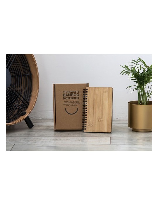 Notebook made from Stonewaste-Bamboo A6 bloc-notes