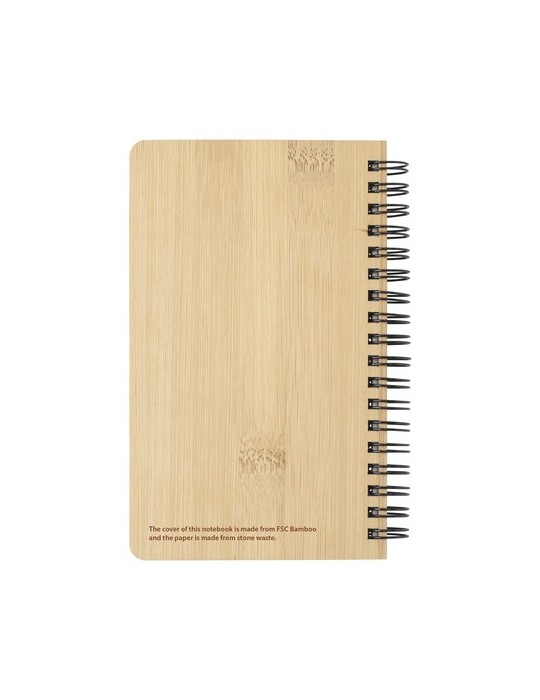 Notebook made from Stonewaste-Bamboo A6 bloc-notes
