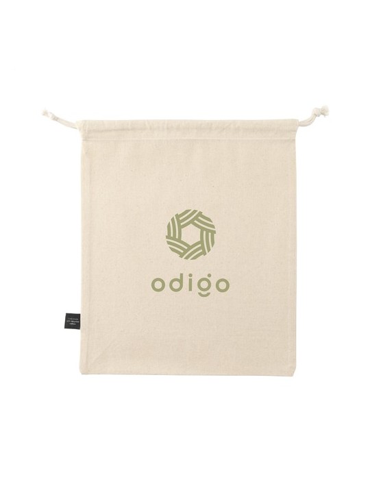 Gift Pouch Naturel GRS Recycled Cotton (150 g/m²) M