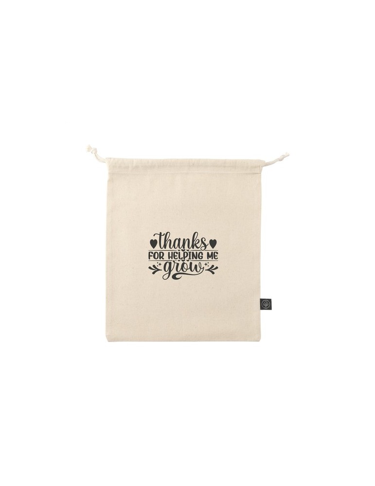 Gift Pouch Naturel GRS Recycled Cotton (150 g/m²) M