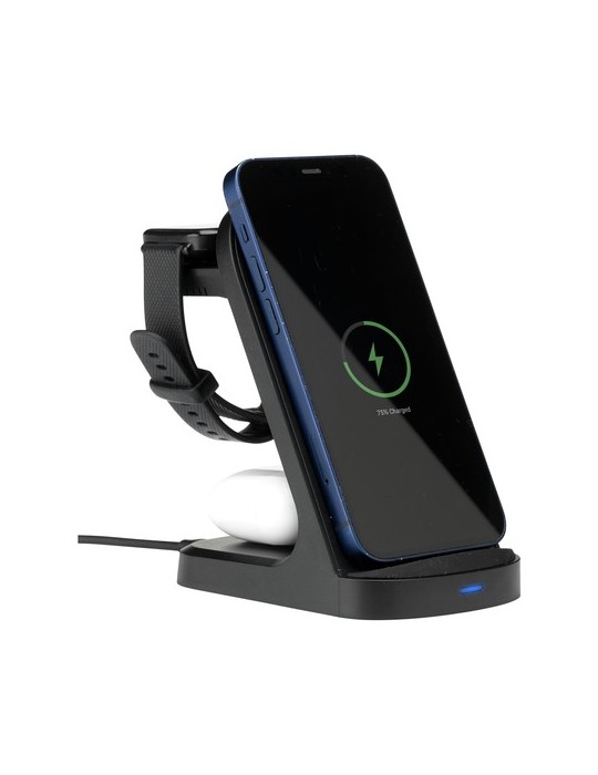 Triple-Up RCS Recycled ABS Wireless Charger Stand