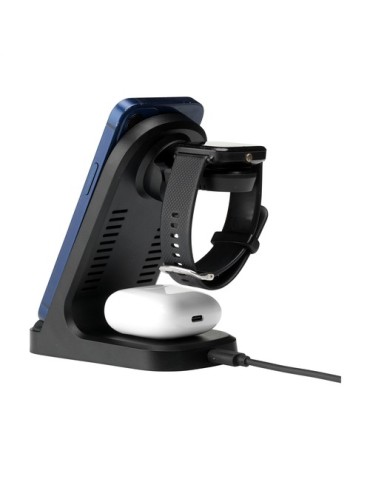 Triple-Up RCS Recycled ABS Wireless Charger Stand 2