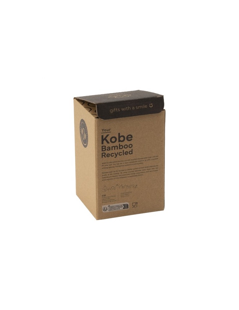 Kobe Bamboo RCS Recycled Steel 350 ml mug