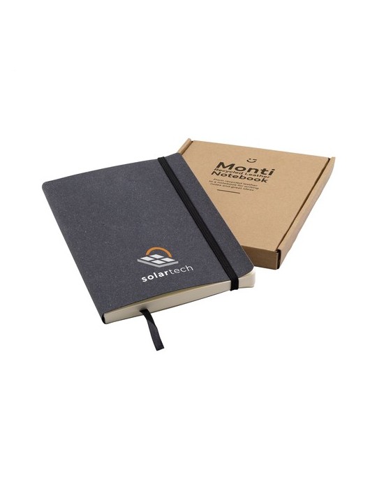 Monti Recycled Leather Notebook A5 carnet de notes