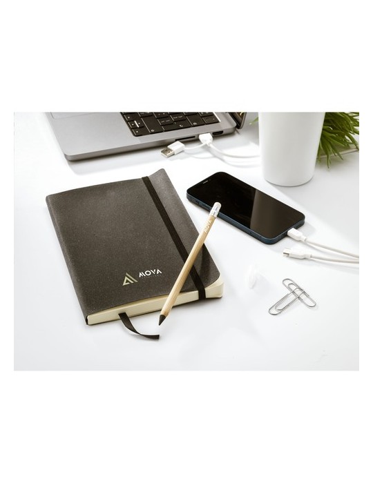 Monti Recycled Leather Notebook A5 carnet de notes