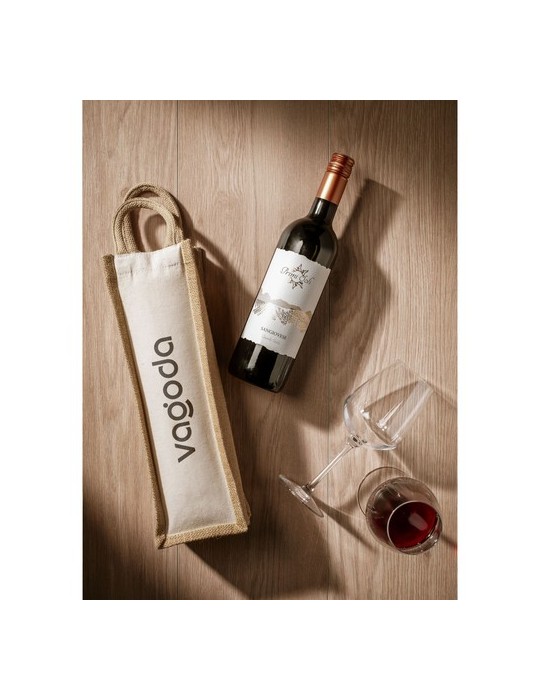 Jute Canvas Wine Bag sac à vin