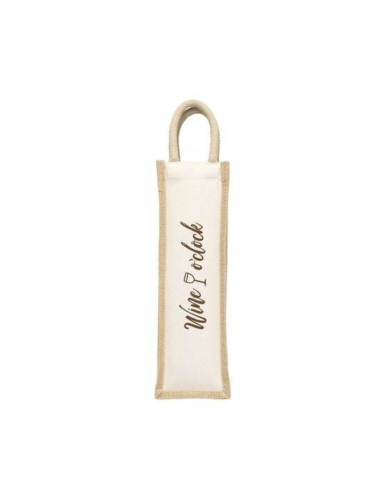 Jute Canvas Wine Bag sac à vin
