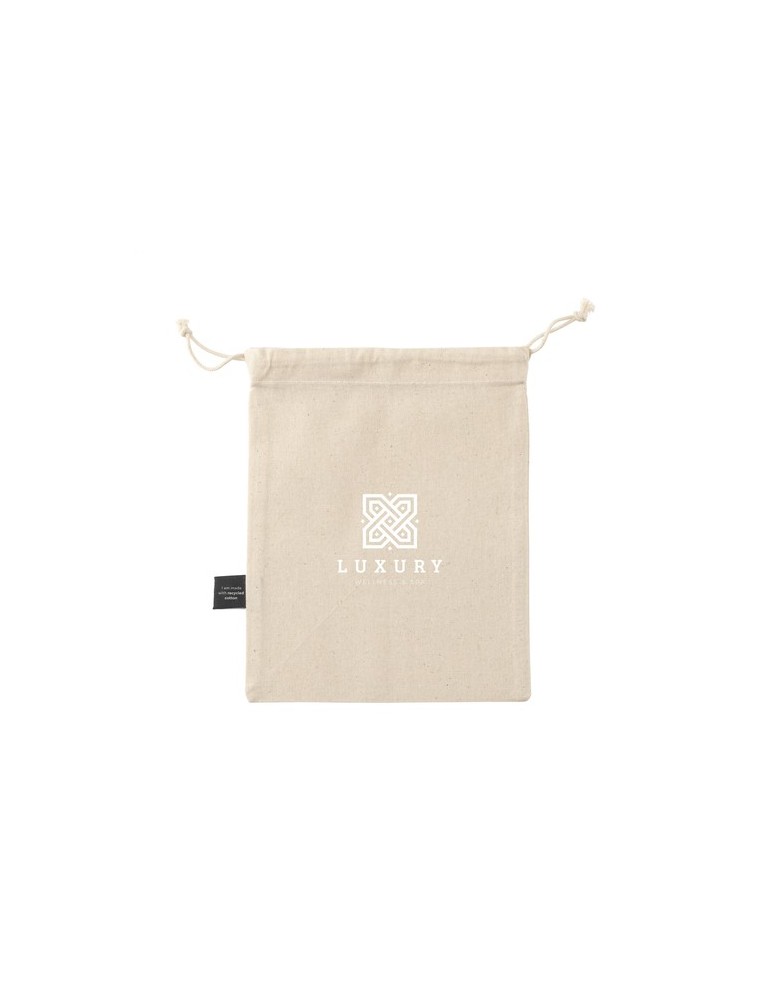 Gift Pouch Naturel GRS Recycled Cotton (150 g/m²) S
